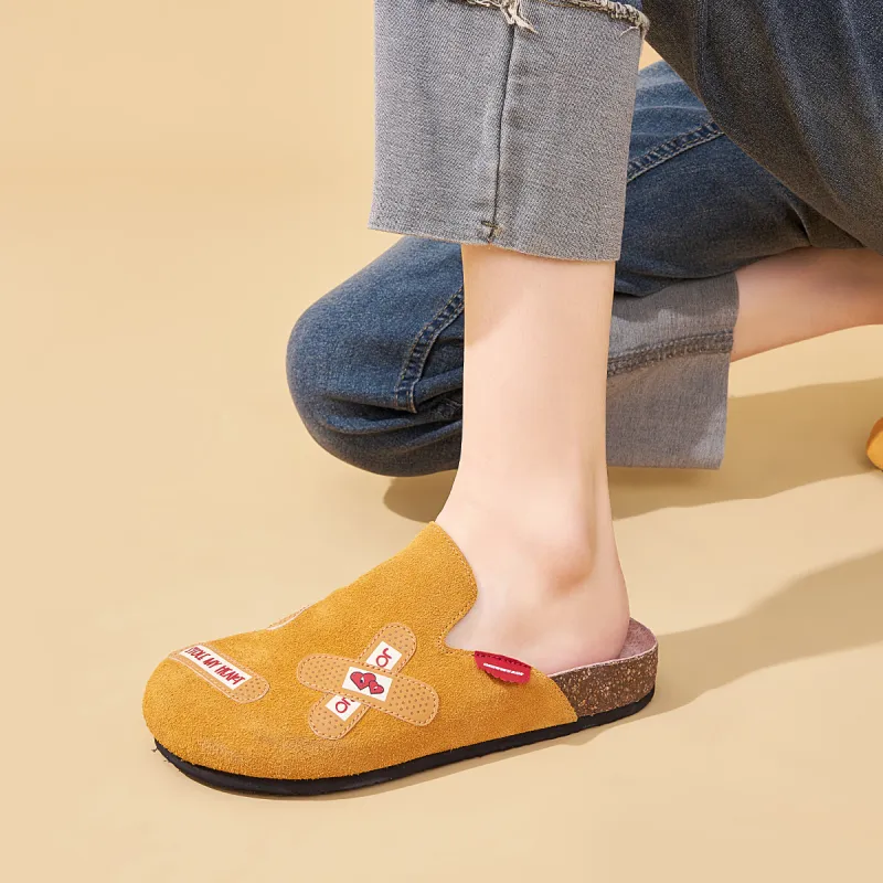 Joy&Mario Slip Resistant Closed Toe Slide Slippers Women's-7