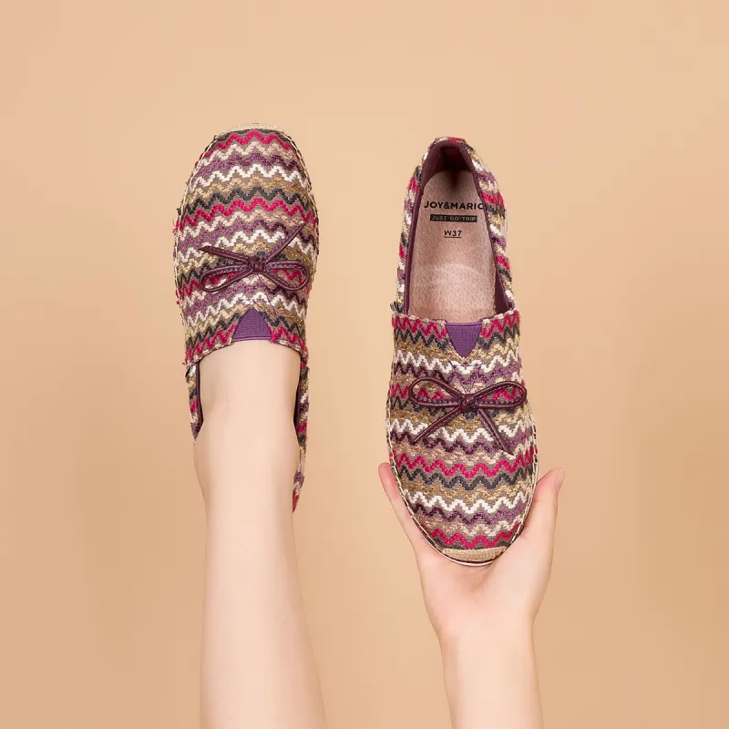 Joy&Mario Espadrilles Women's Beige/Red/Blue-15