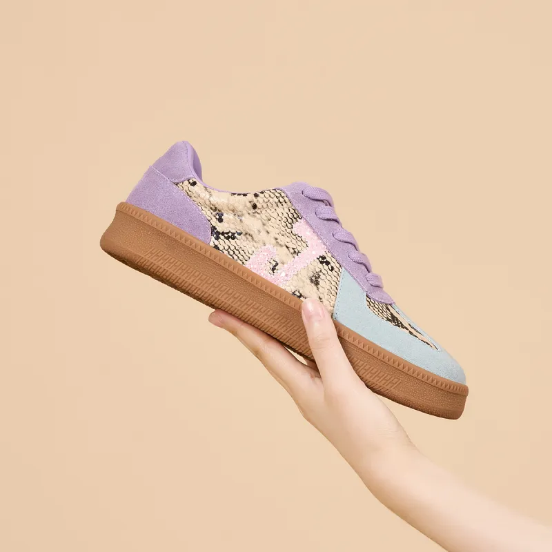 Joy&Mario Height Increasing Low Top Skateboard Shoes Women's-13