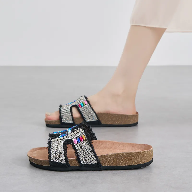 Joy&Mario Slip Resistant Slide Slippers Women's-6