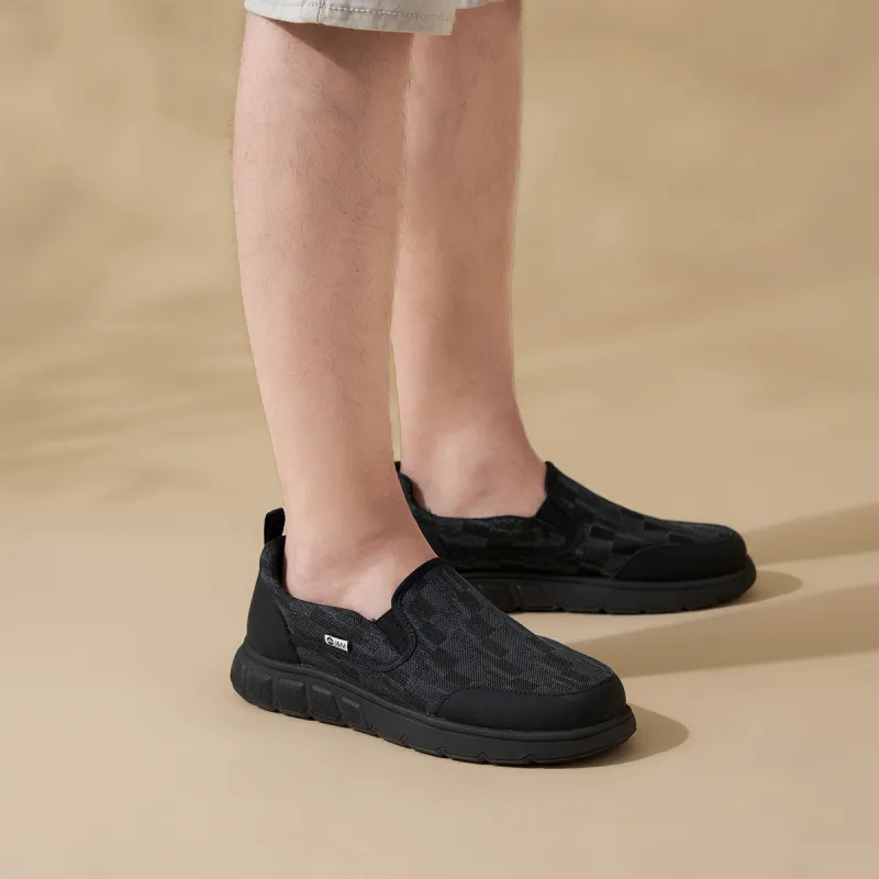 Joy&Mario Men's Casual Shoes Men Low Top Black/Gray/Khaki-1