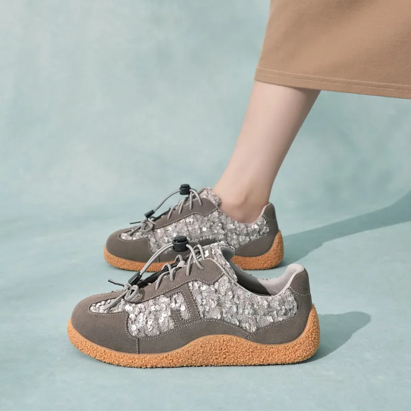 Joy&Mario Height Increasing Low-Top Casual Shoes Women's-5