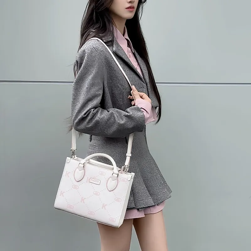 Kappa PVC Handbag Regular Women's Cherry Blossom Pink-4
