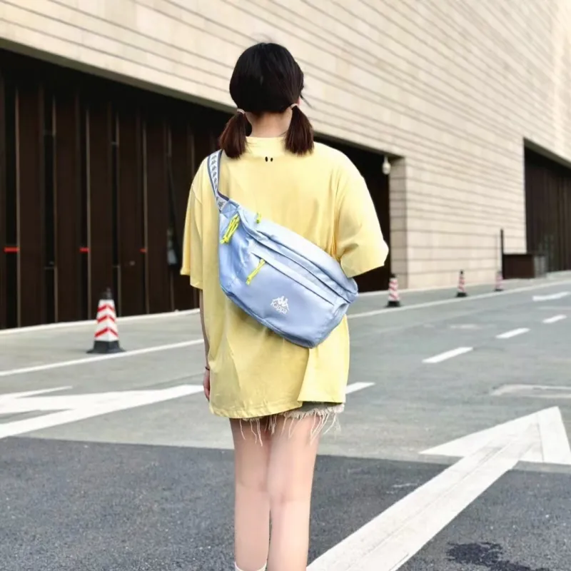 Kappa Polyester Dumpling Bag, Crossbody Bag, Sling Bag Regular Unisex Icy Spring Blue-4