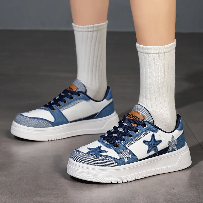 Wooden Rabbit Slip Resistant Cushioning Lightweight Height Increasing Low Top Skateboard Shoes Women's-12