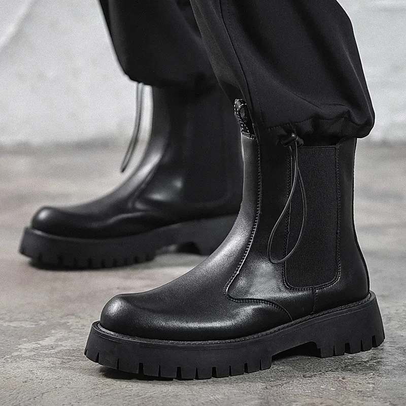 Wooden Rabbit Chelsea Boots Men's Black-2