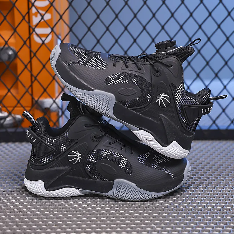 Wooden Rabbit Anti Slip Wear Resistant Breathable Lightweight Cushioning Children's Basketball Shoes Kids'-6