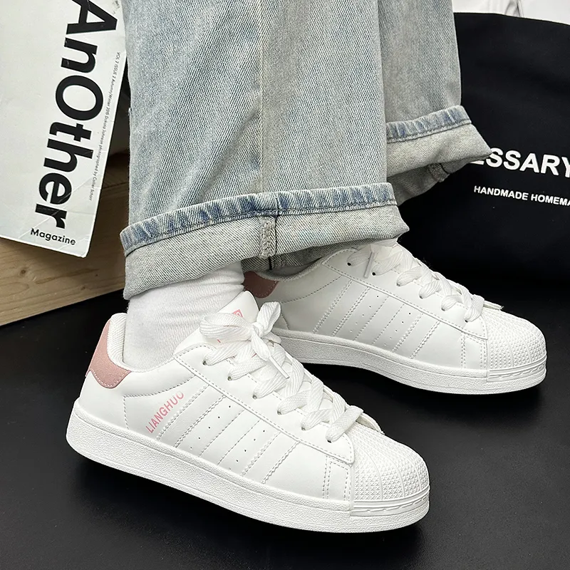 Wooden Rabbit Height Increasing Wear-Resistant Lightweight Breathable Slip-Resistant Low-Top Skateboard Shoes Women's-9