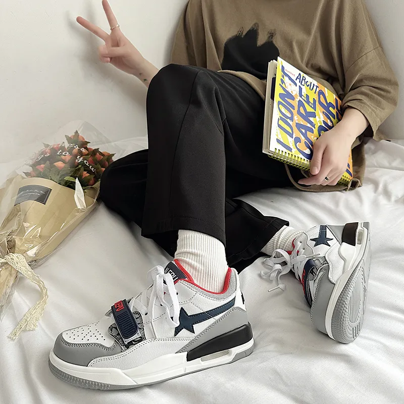 Wooden Rabbit Height Increasing Wear-Resistant Lightweight Breathable Slip-Resistant Low-Top Skateboard Shoes Unisex-4