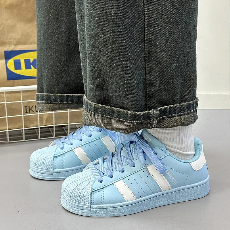 Wooden Rabbit Height Increasing Wear-Resistant Lightweight Breathable Slip-Resistant Low-Top Skateboard Shoes Women's-13