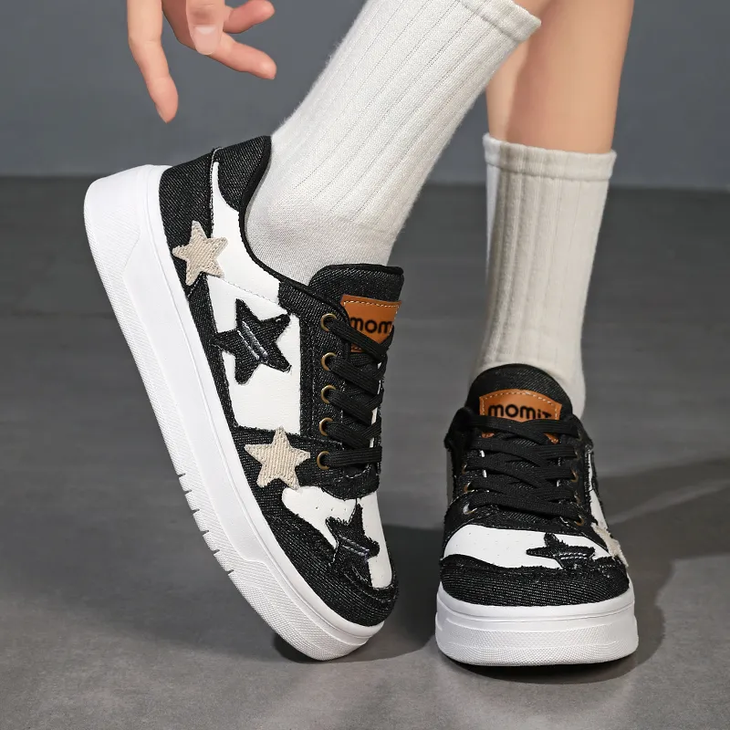 Wooden Rabbit Slip Resistant Cushioning Lightweight Height Increasing Low Top Skateboard Shoes Women's-27
