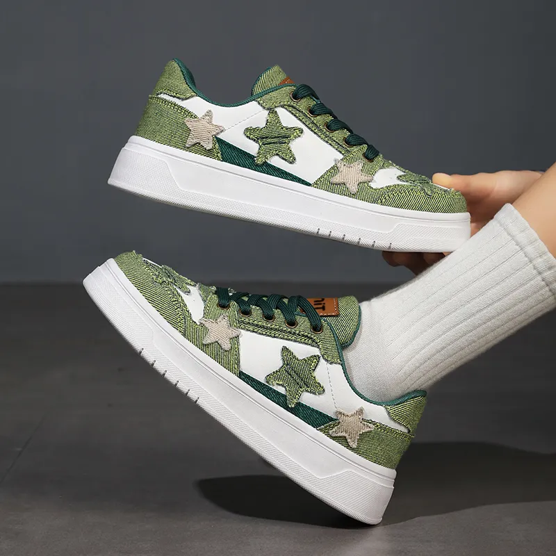 Wooden Rabbit Slip Resistant Cushioning Lightweight Height Increasing Low Top Skateboard Shoes Women's-18