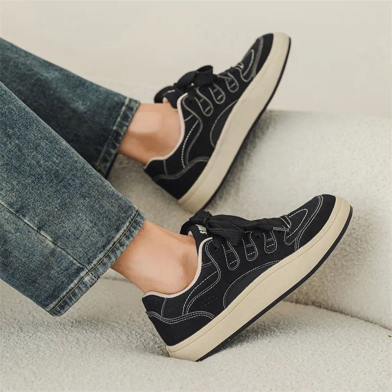 Wooden Rabbit Anti Slip Wear Resistant Low Top Skateboard Shoes Men's-2