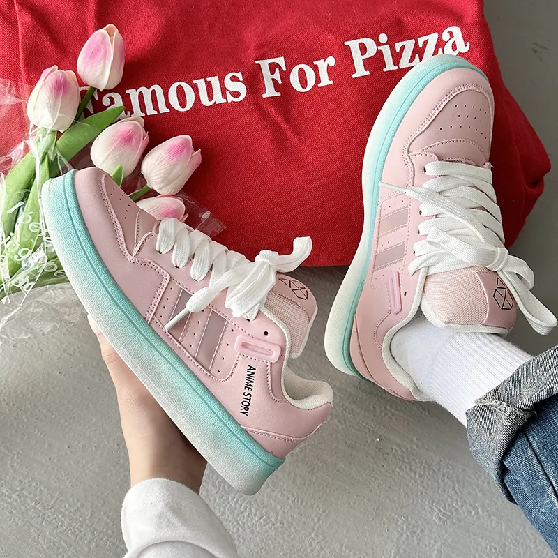 Wooden Rabbit Low Top Skateboard Shoes Unisex-26