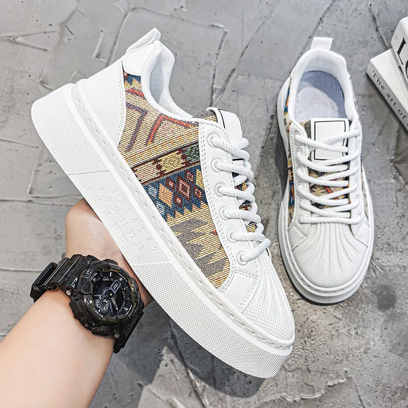 Wooden Rabbit Slip Resistant, Abrasion Resistant, Breathable Low Top Skateboard Shoes Men's-6
