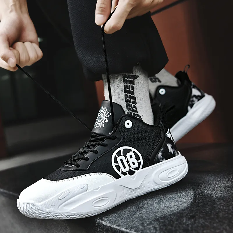 Wooden Rabbit Anti Slip Wear Resistant Basketball Shoes Unisex-17