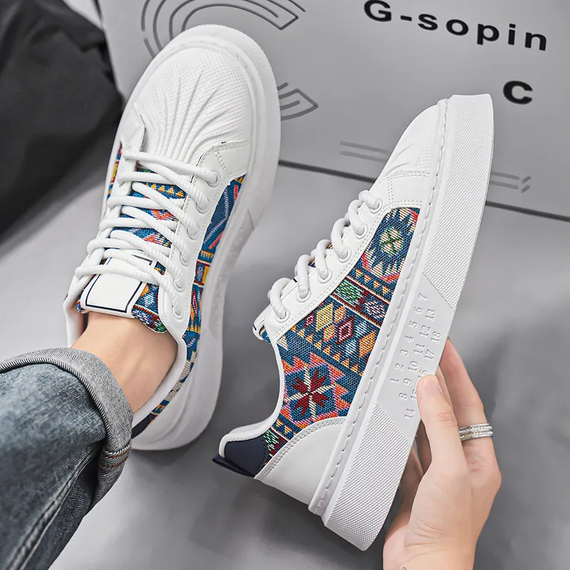 Wooden Rabbit Slip Resistant, Abrasion Resistant, Breathable Low Top Skateboard Shoes Men's-14