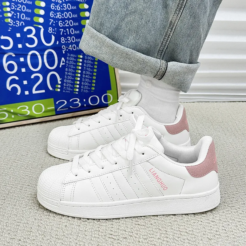 Wooden Rabbit Height Increasing Wear-Resistant Lightweight Breathable Slip-Resistant Low-Top Skateboard Shoes Women's-6