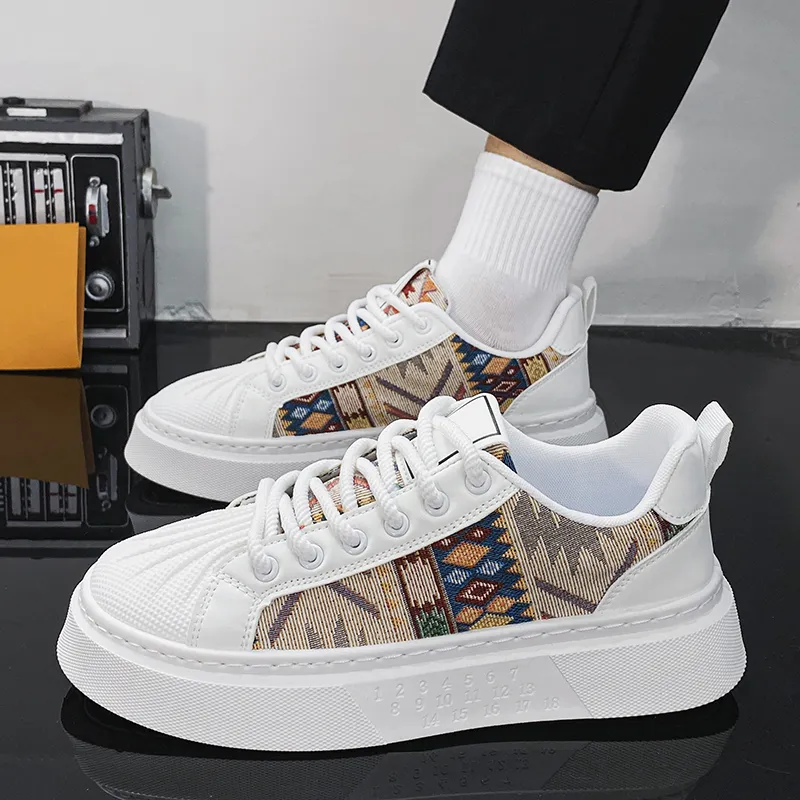 Wooden Rabbit Slip Resistant, Abrasion Resistant, Breathable Low Top Skateboard Shoes Men's-7