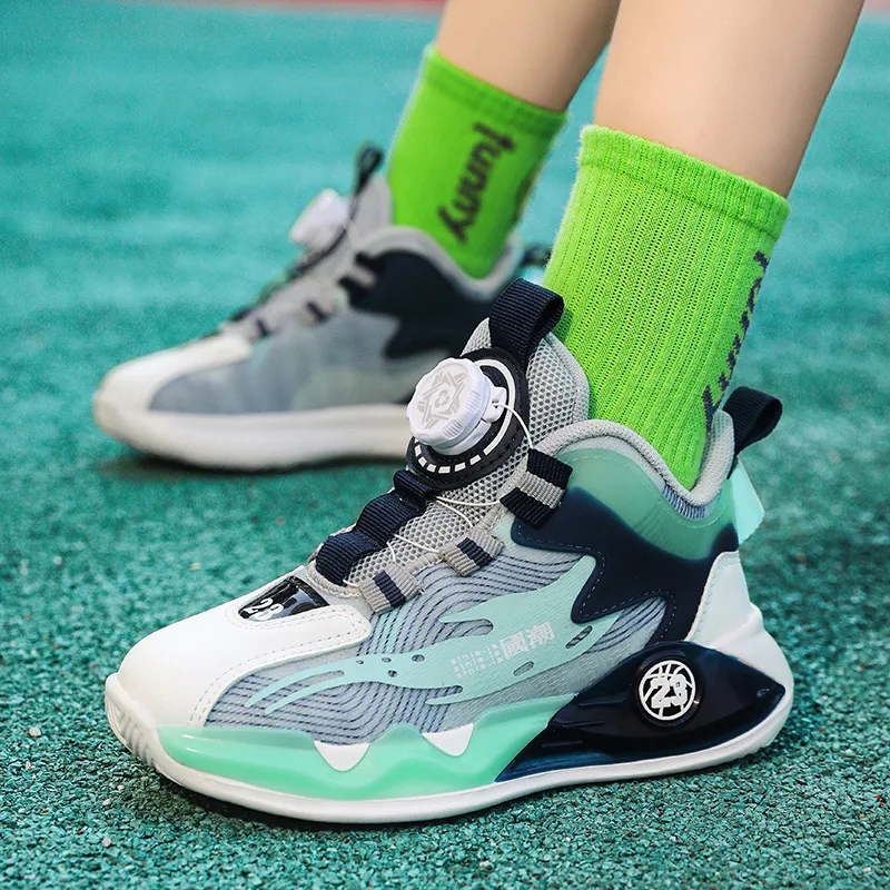 Wooden Rabbit Warm Anti Slip And Wear Resistant Lightweight Cushioning Low Top Children's Basketball Shoes Kids'-11