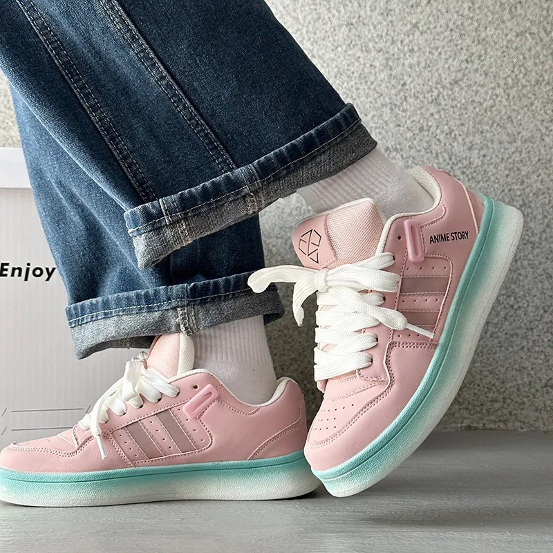 Wooden Rabbit Low Top Skateboard Shoes Unisex-29