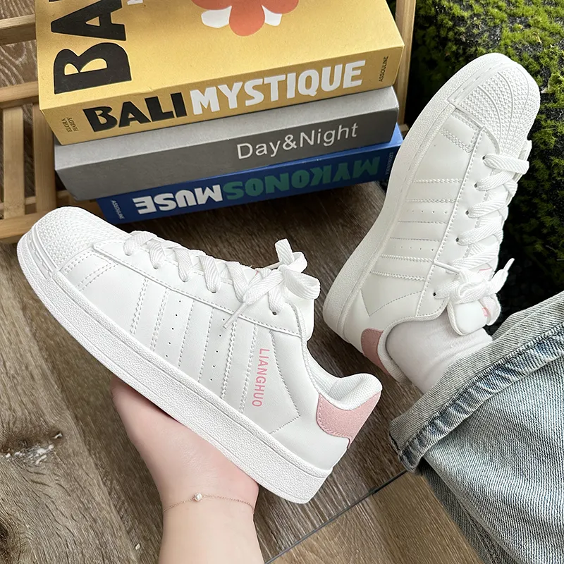 Wooden Rabbit Height Increasing Wear-Resistant Lightweight Breathable Slip-Resistant Low-Top Skateboard Shoes Women's-7