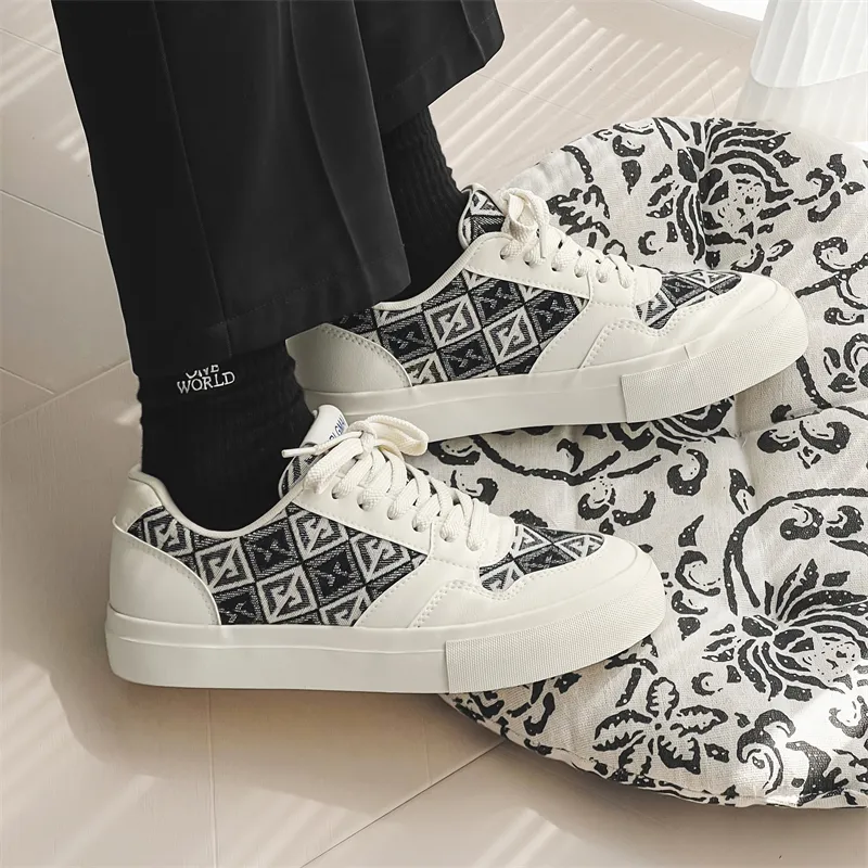Wooden Rabbit Slip Resistant, Abrasion Resistant, Breathable Low Top Skateboard Shoes Men's-9