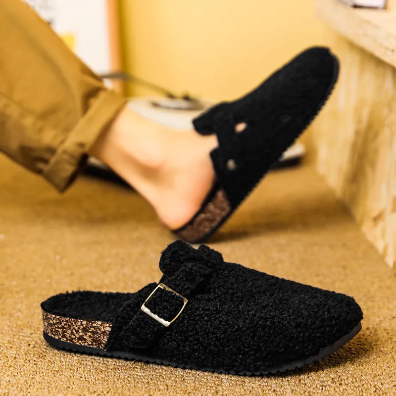 Wooden Rabbit Closed Toe Slippers Unisex-4