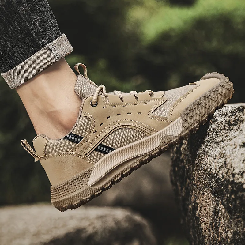 Wooden Rabbit Slip Resistant, Abrasion Resistant, Breathable, Height Increasing Low Top Casual Shoes Men's-4