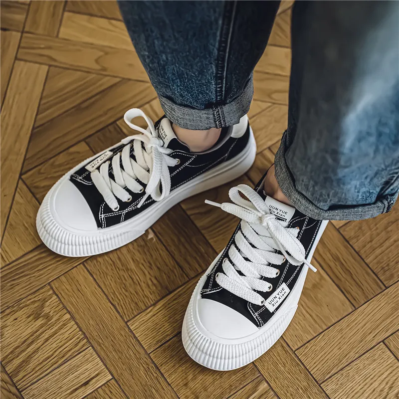 Wooden Rabbit Low Top Canvas Shoes Men's-3