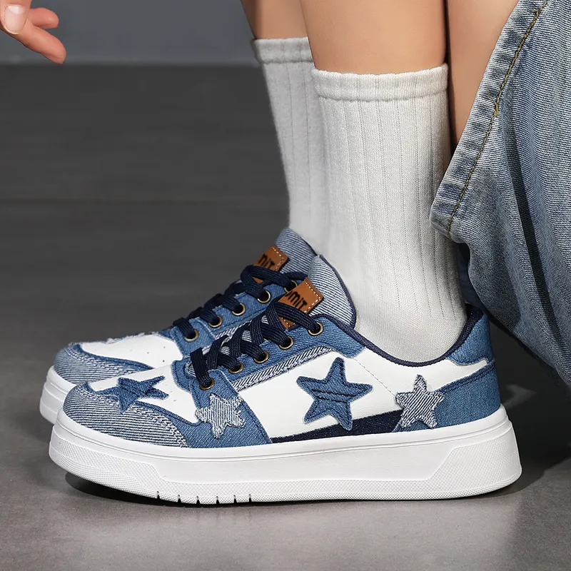 Wooden Rabbit Slip Resistant Cushioning Lightweight Height Increasing Low Top Skateboard Shoes Women's-10