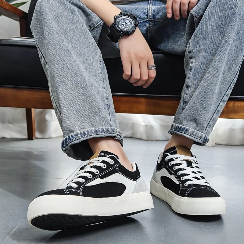 Wooden Rabbit Anti Slip Wear Resistant Low Top Skateboard Shoes Men's-4