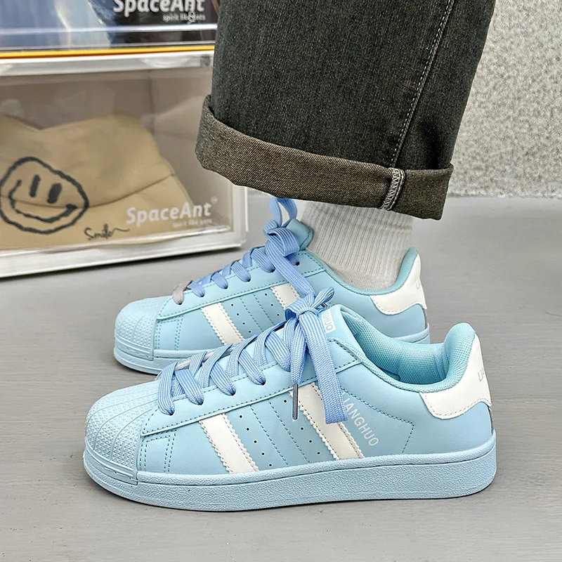 Wooden Rabbit Height Increasing Wear-Resistant Lightweight Breathable Slip-Resistant Low-Top Skateboard Shoes Women's-11