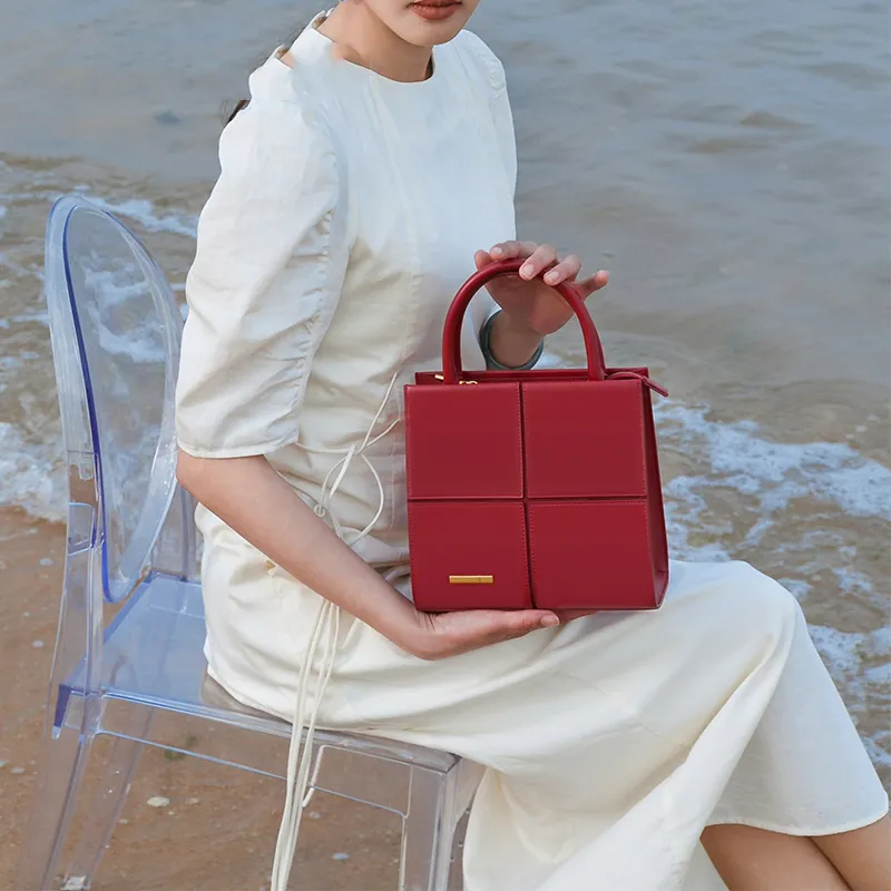 JONBAG Synthetic Leather Mulberry Bag Handbag Shoulder Bag Regular Women's Red-5