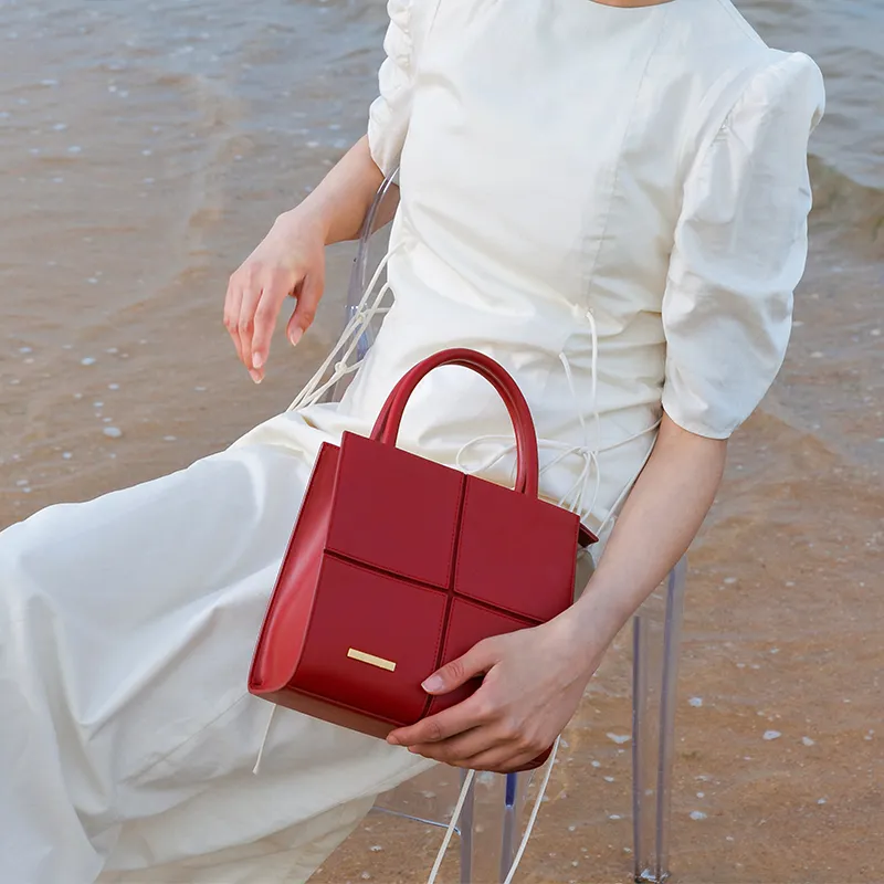 JONBAG Synthetic Leather Mulberry Bag Handbag Shoulder Bag Regular Women's Red-6