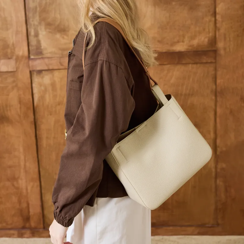 JONBAG PU Shoulder Bag Regular Women's Matte Almond-3