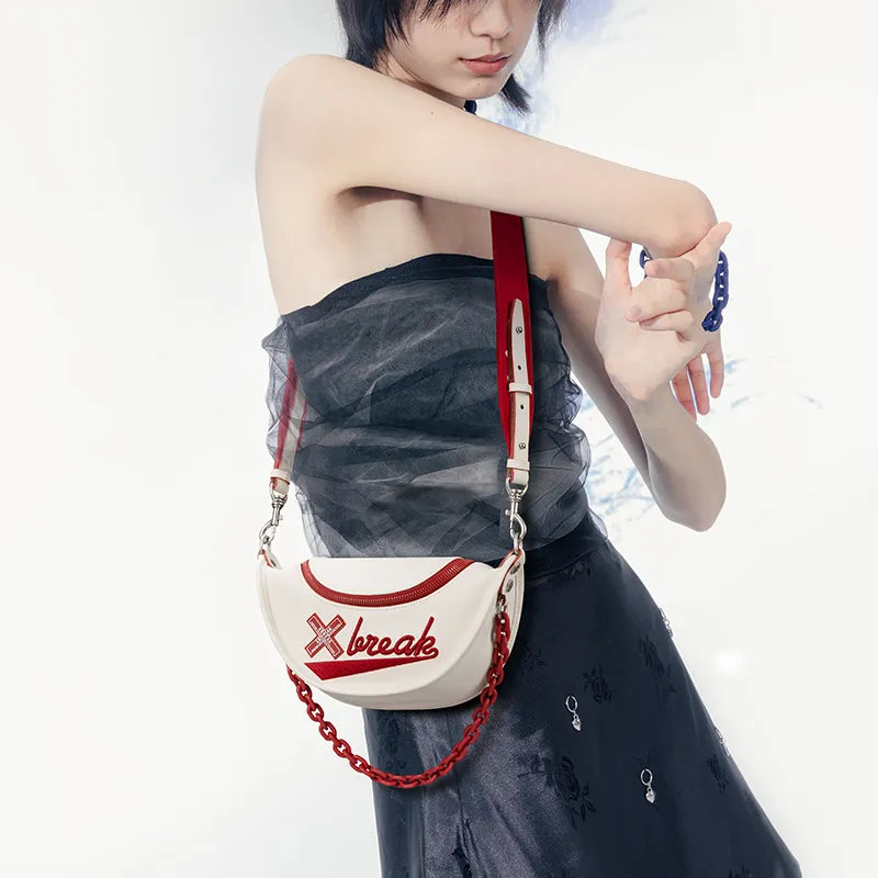 Xbreak Artificial Leather Sling Bags One Shoulder Crossbody Fanny Pack Small Size Unisex Multicolor-9