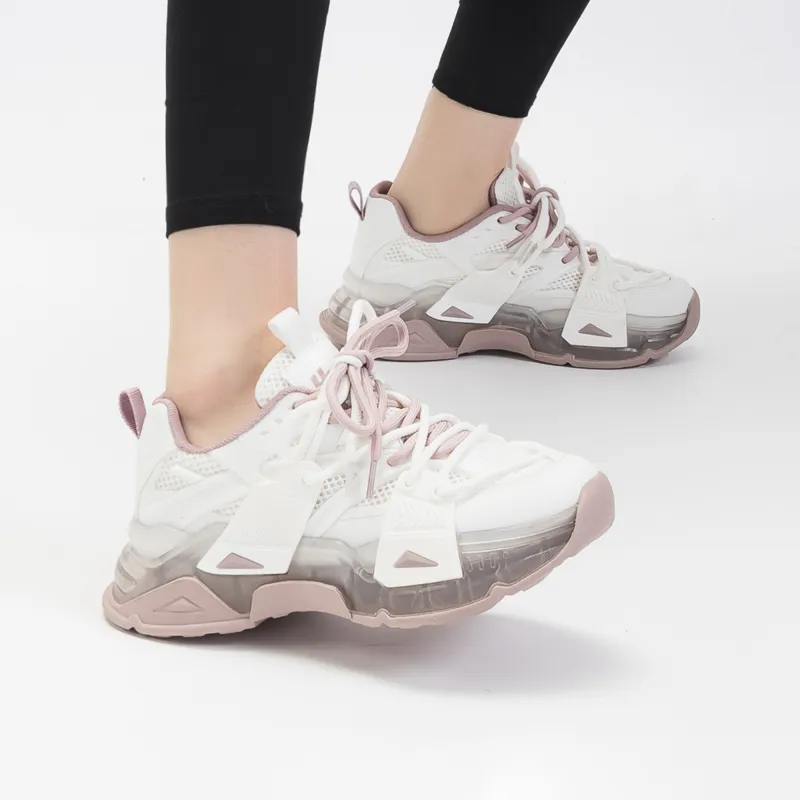 Warrior Cushioning, Wear Resistant Low Top Casual Shoes Women's White Purple-5