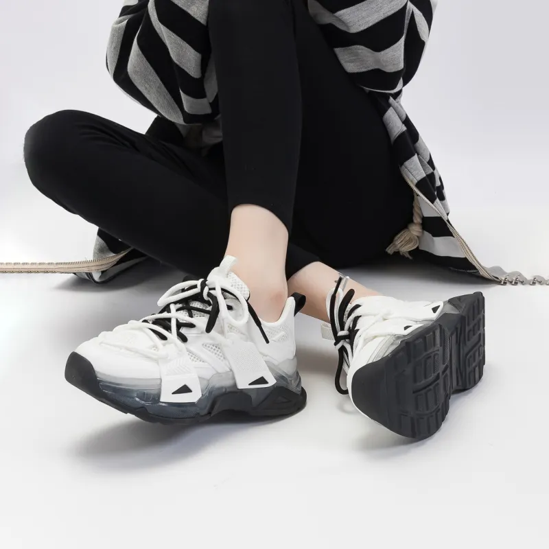 Warrior Slip Resistant And Breathable Low Top Casual Shoes Women's White Black-8