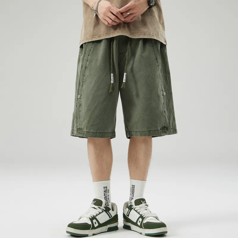 Ghost Mask Denim Shorts Unisex-2