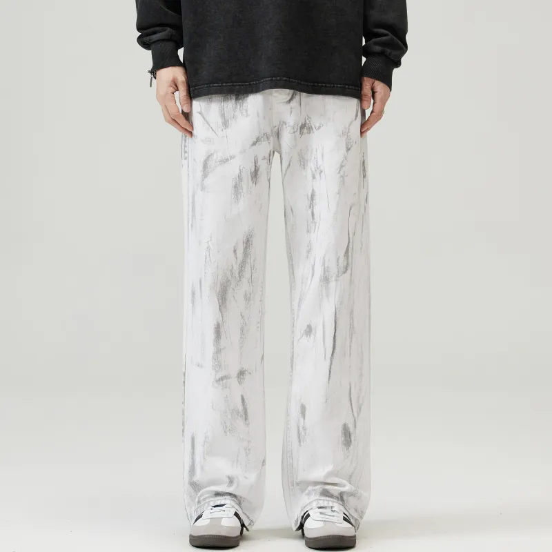 Ghost Mask Jeans Unisex White-2