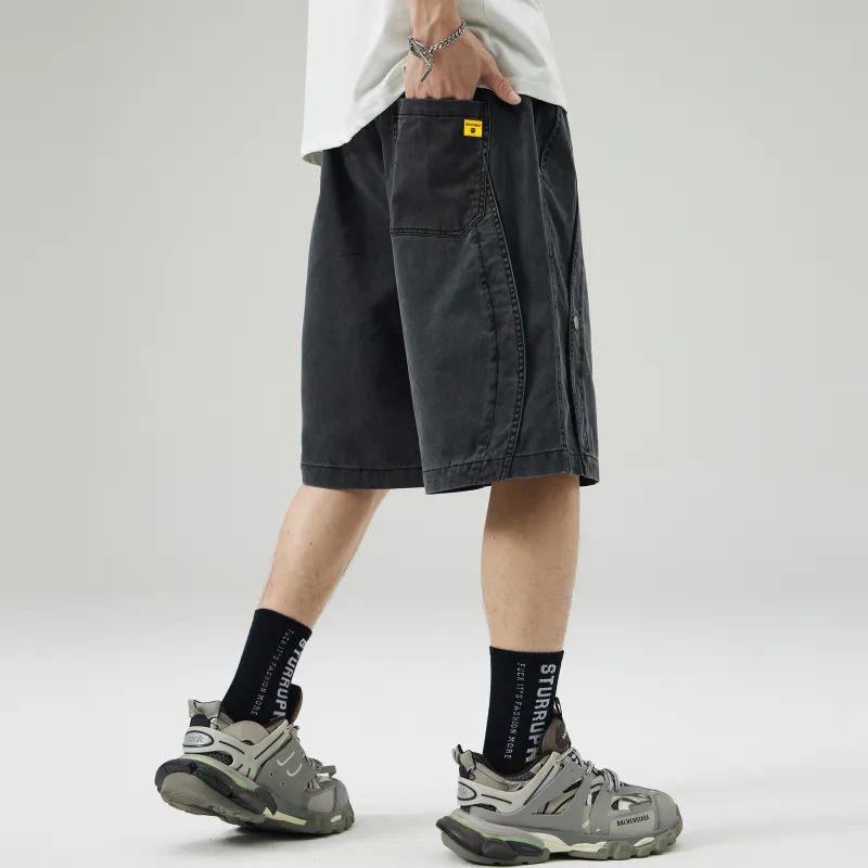Ghost Mask Denim Shorts Unisex-10