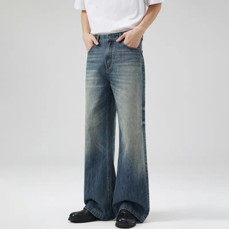 Ghost Mask Jeans Unisex Vintage Blue-3