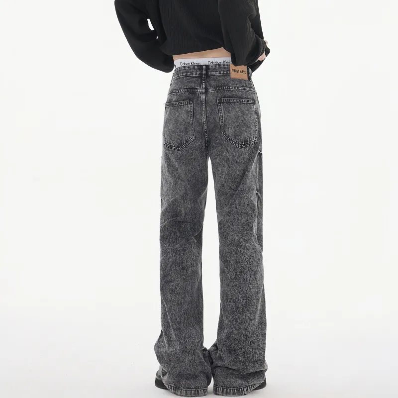 Ghost Mask Jeans Unisex Black Gray-4