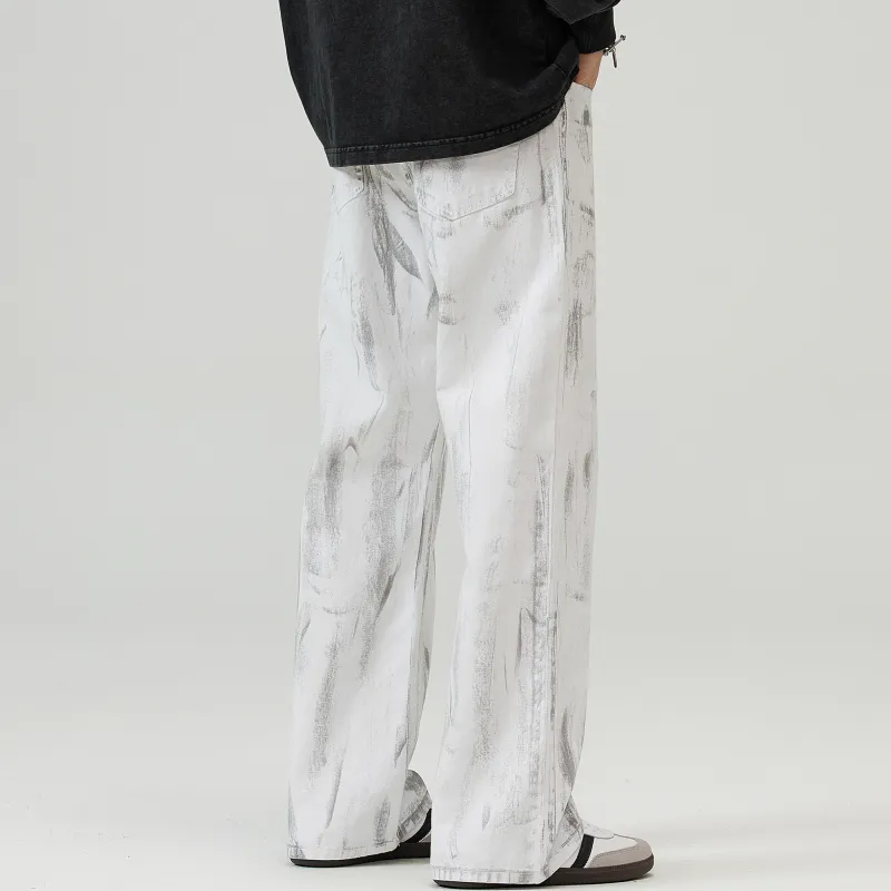 Ghost Mask Jeans Unisex White-3