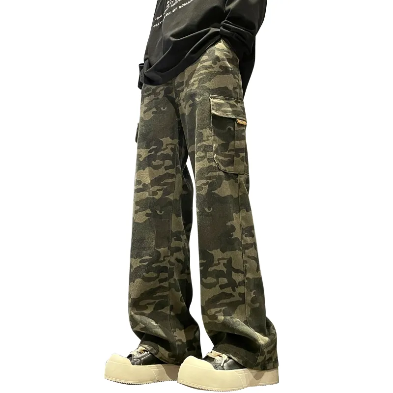 Ghost Mask Casual Pants Unisex Camouflage-2