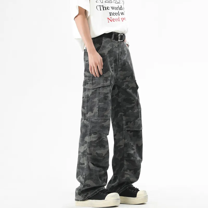 Ghost Mask Casual Pants Unisex Camouflage-2