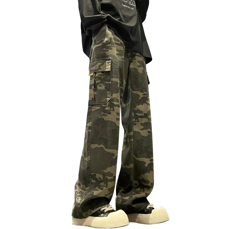 Ghost Mask Casual Pants Unisex Camouflage-3