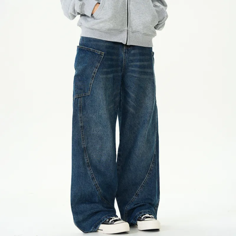 Ghost Mask Jeans Unisex Blue-4