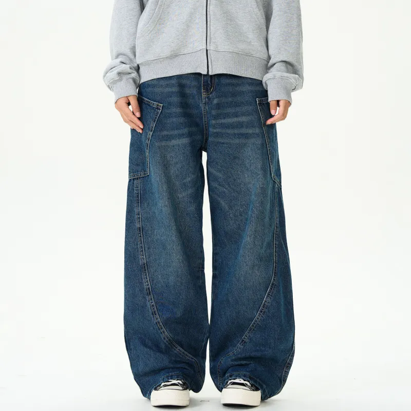 Ghost Mask Jeans Unisex Blue-2